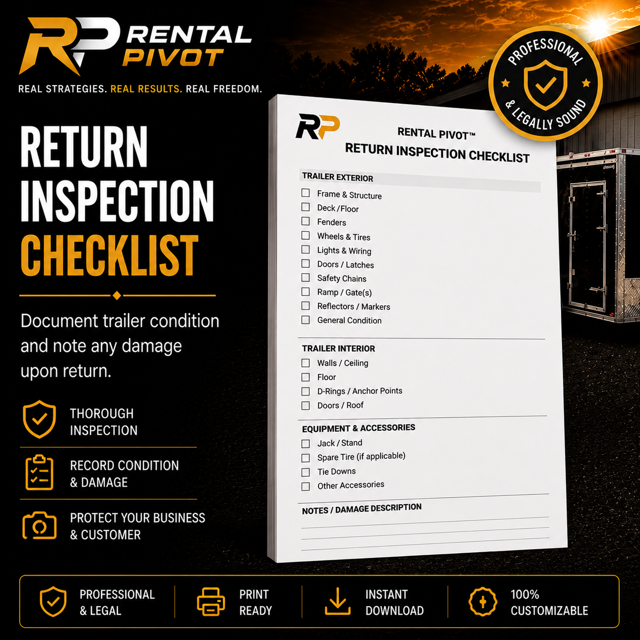 Return Inspection Checklist