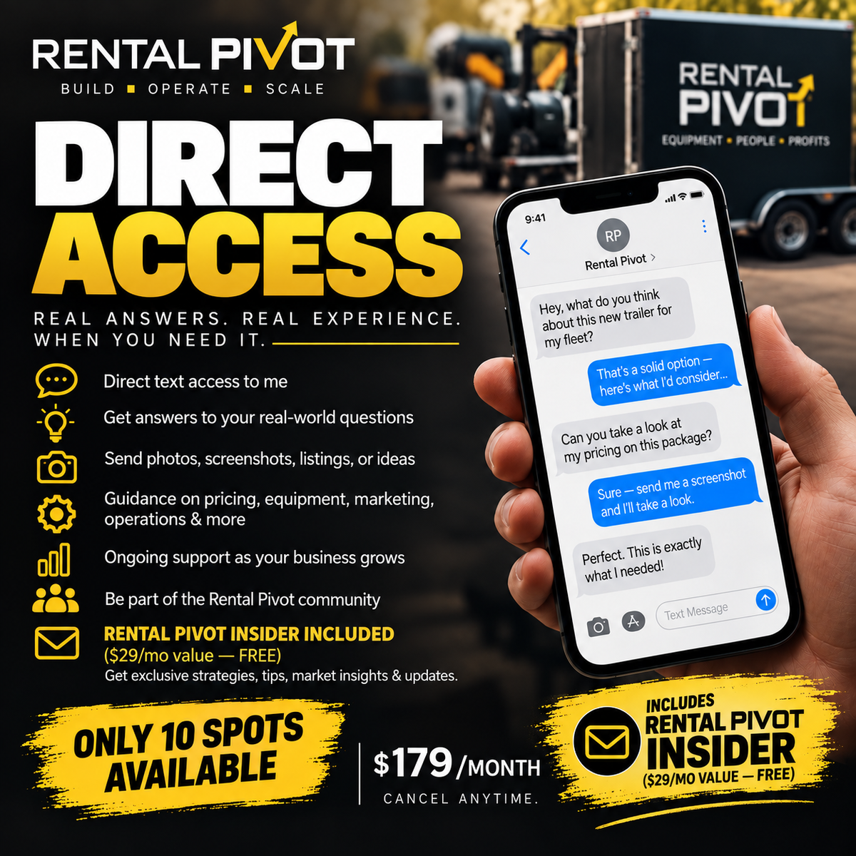 Rental Pivot Direct Access